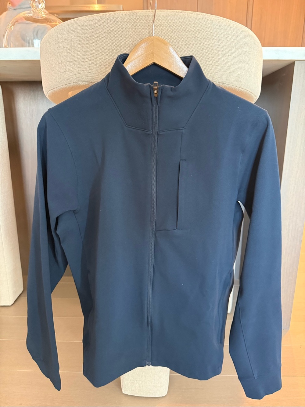 lululemon athletica Navy Zip-Front Lightweight Jacket